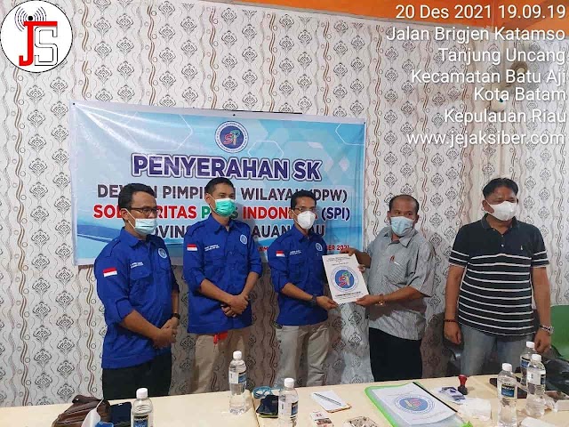 Sah, Jonrius Sinurat Nahkodai DPW Solidaritas Pers Indonesia Kepri