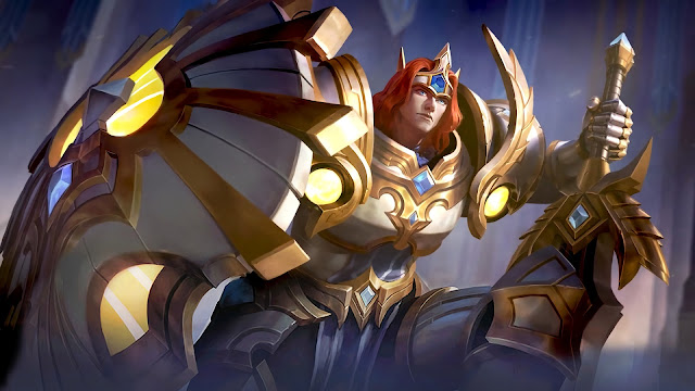 tigreal lightborn defender skin wallpaper mobile legends hd