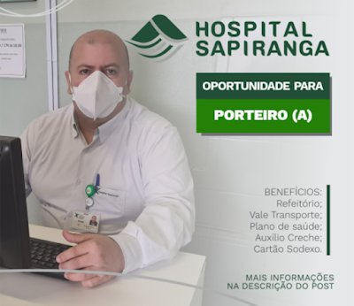 Vaga para Porteiro em Sapiranga