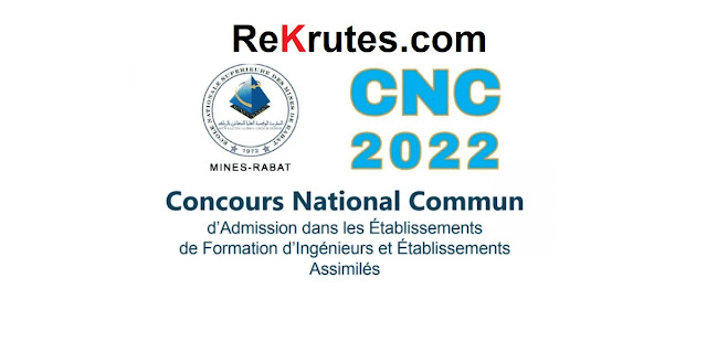 CNC Concours National commun Inscription 2022