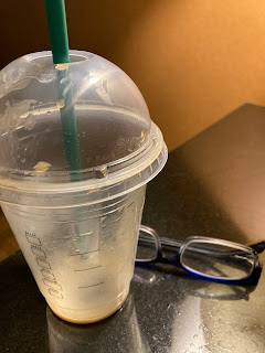 Finished Starbucks drink by Fahmeena Odetta Moore
