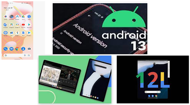 gambar Android 13 dan Android 12L