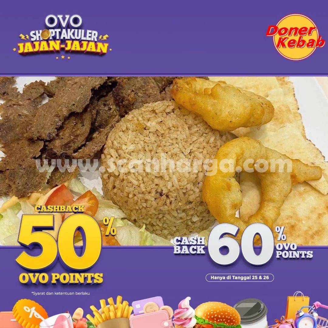 Promo DONER KEBAB Cashback 50% pakai OVO