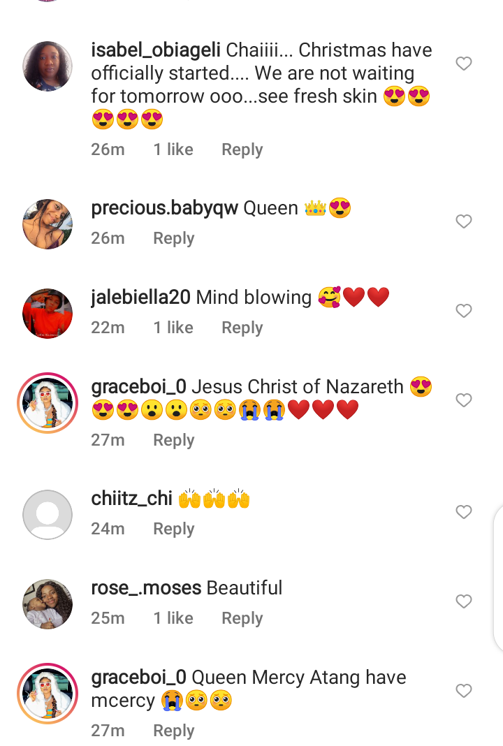 Social media users react as BBNaija Queen steps out in adorable red outfit (See Photos)