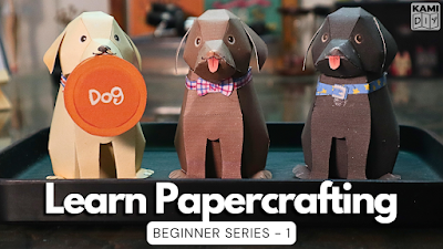 Papercraft for Beginners Cute Dogs! Tutorial