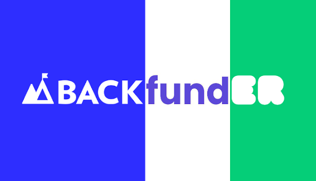 Mashup of Backerkit, Crowdfundr, and Kickstarter logos reading: BACKfundER
