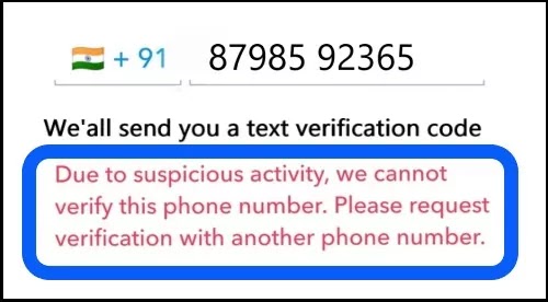 How To Fix Snapchat Due To Suspicious Activity, We Cannot Verify This Phone Number Problem Solved