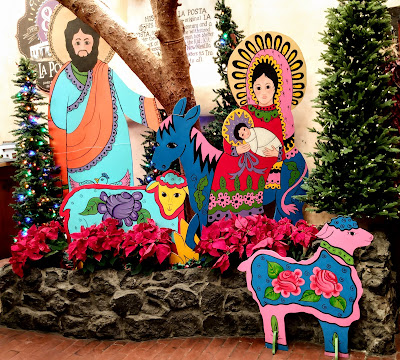 Mexican wood cutout nativity scene las cruces