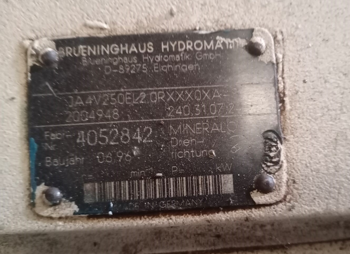 BRUENINGHAUS JA4V HYDRAULIC PUMP