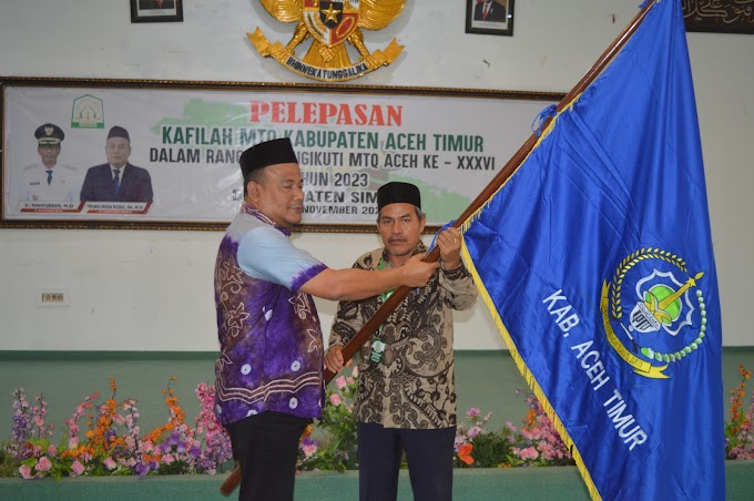 Pemerintah Aceh Timur Lepas Khalifah MTQ ke Simeulue 