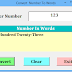 How to write a program to convert numbers into words in visual basic 6.0