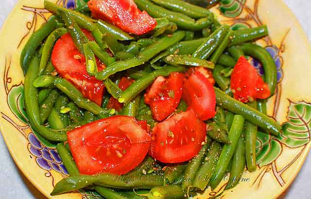 tomato and green bean salad