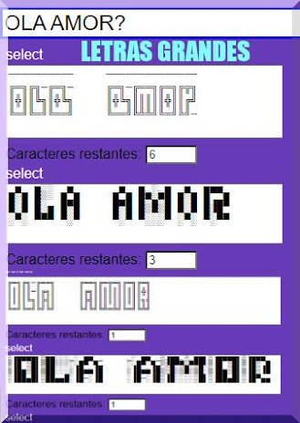 ★ LETRAS GRANDES ASCII  -  LARGE ASCII LETTERS