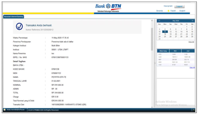 TATA CARA PEMBAYARAN BIAYA UTBK LTMPT MELALUI BANK BTN - INTEL MADRASAH