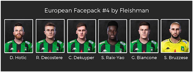 European Facepack #4 For eFootball PES 2021