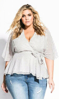 Blusas para verte más delgada. Moda Plus Size