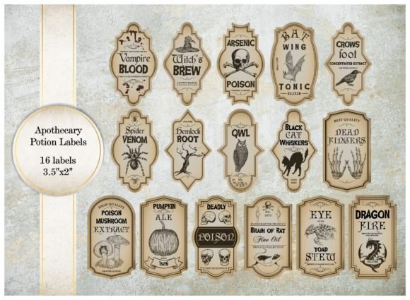 SVG File Apothecary Potion Labels is an awesome source for free SVG files