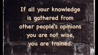 Knowledge or Trained