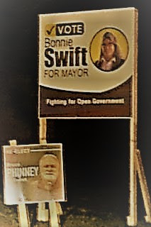 click on pic - Bonnie Swift for Mayor?