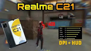 Best dpi for Realme C21 in free fire - Sensitivity and Hud in 2022