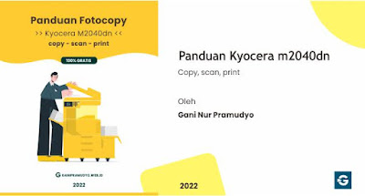 Panduan fotocopy menggunakan Kyocera m2040dn