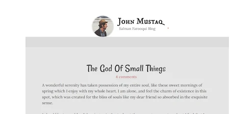 Thoughtful  Clean And Minimal Blogger Template