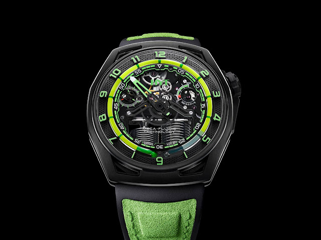 HYT Watches Mission Hastroid "Green Nebula"