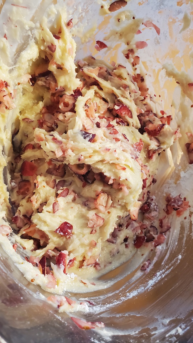 cranberries in batter for muffins