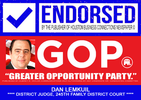 Daniel Lemkuil is endorsed by Houston Business Connections Newspaper