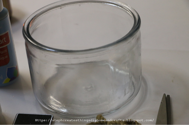 Glass candle jar