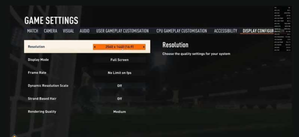Display Configuration.