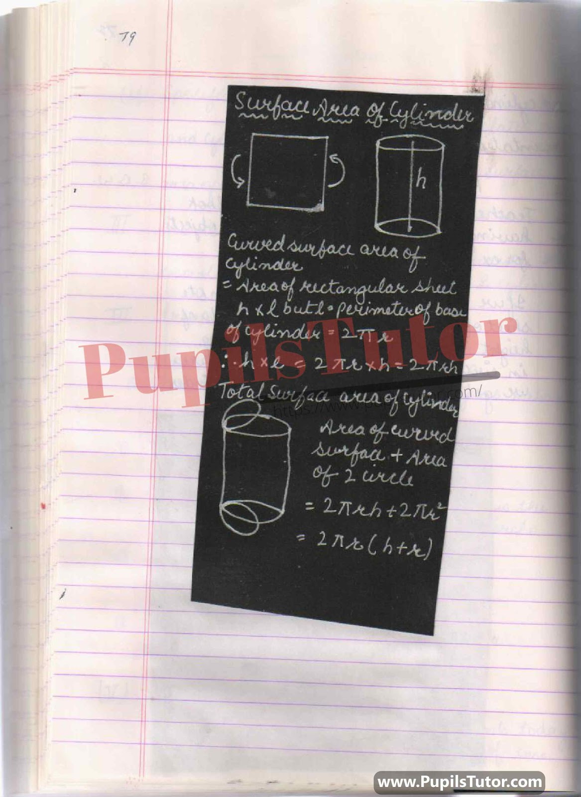 How To Make Maths Lesson Plan For Class 8 To 10 On Total Surface Area Of Cone And Cylinder In English – [Page And Photo 4] – pupilstutor.com