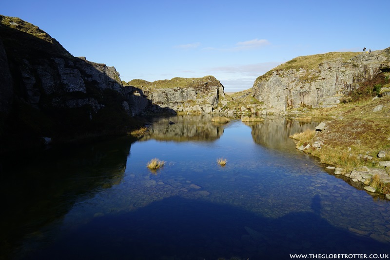 Foggintor Quarry in Dartmoor National Park