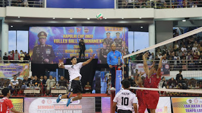 Tim Volly Putra dan Putri Kaltim Raih Kemenangan Telak Atas Tim Volly Kalteng dalam Volleyball Tournament Kapolri Cup 2023