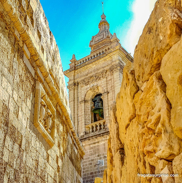 Cittadella, cidade fortificada na Ilha de Gozo, Malta