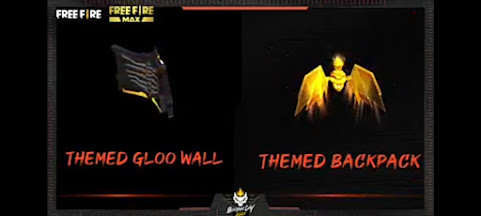 Gloo wall skin and back pack skin that Will arrive in Free fire in booyah day event.,new backpack skin,new Gloo-wall skin