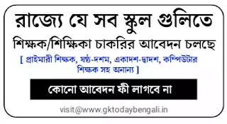 Teacher Vacancy In West Bengal