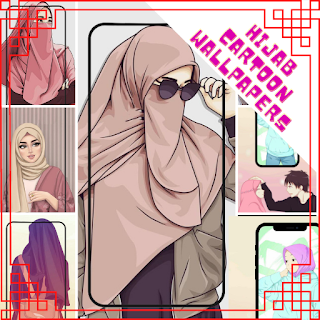 Beauty Hijab Cartoon Wallpaper