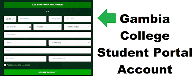 Gambia College Students Portal login 2022