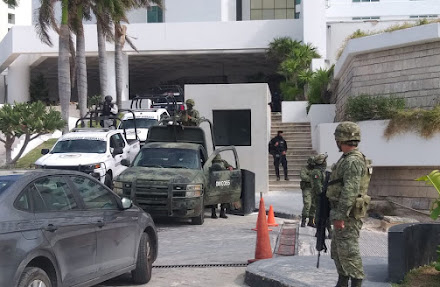 Aseguradas armas, droga y 16 detenidos en un operativo en una obra en construcción en la Zona Hotelera de Cancún