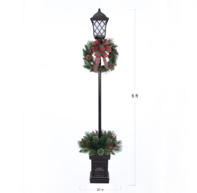 Christmas lamp post