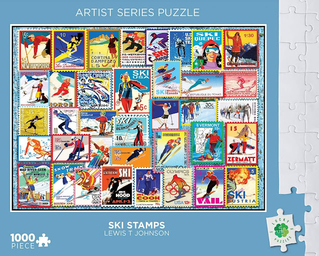 1000 piece stamp puzzle amazon