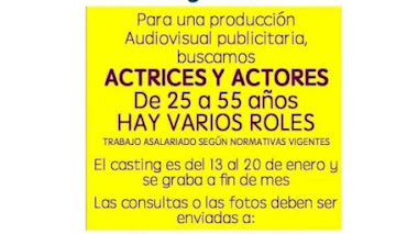 CASTING en SAN JUAN - ARGENTINA: Se buscan ACTORES y ACTRICES de 25 a 55 años 