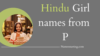 Indian baby girl names starting with letter P