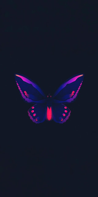 Dark iPhone Butterfly wallpaper
