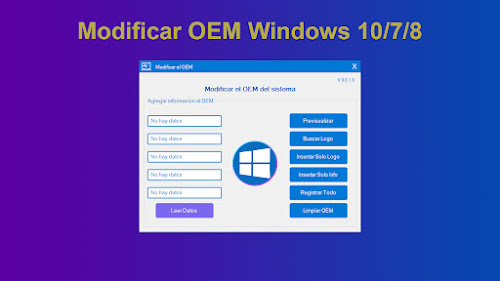 Cambiar el nombre y el logotipo de OEM en Windows