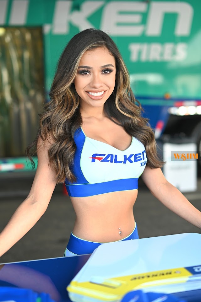 Cover Model Alliyah B for Falken at Supercross Anaheim Season Opener 2022 #supercross 