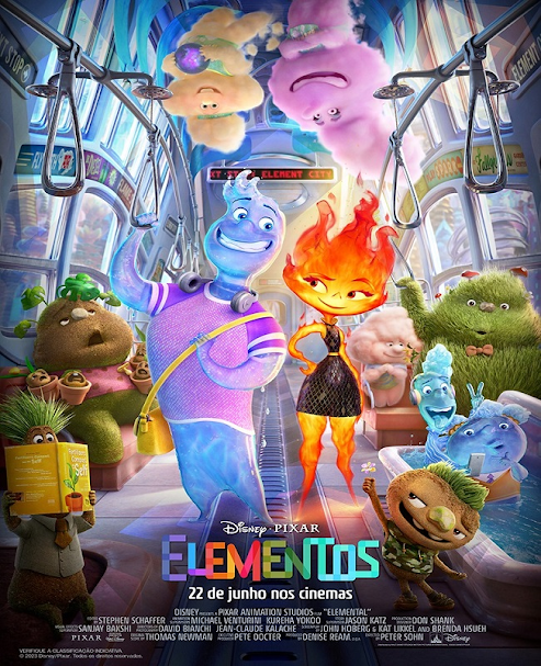São Paulo para crianças - Novo filme da Pixar, “Elementos” vai transportar  as crianças para um lugar onde fogo, água, terra e ar vivem em harmonia