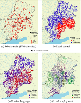 map showing economics not language or ethnicity determine where 'rebellion' happened in Ukraine