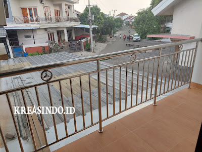 Railing Balkon Stainless Pesanan Ibu Siska di Permata Regency Repeat Order Kesatu